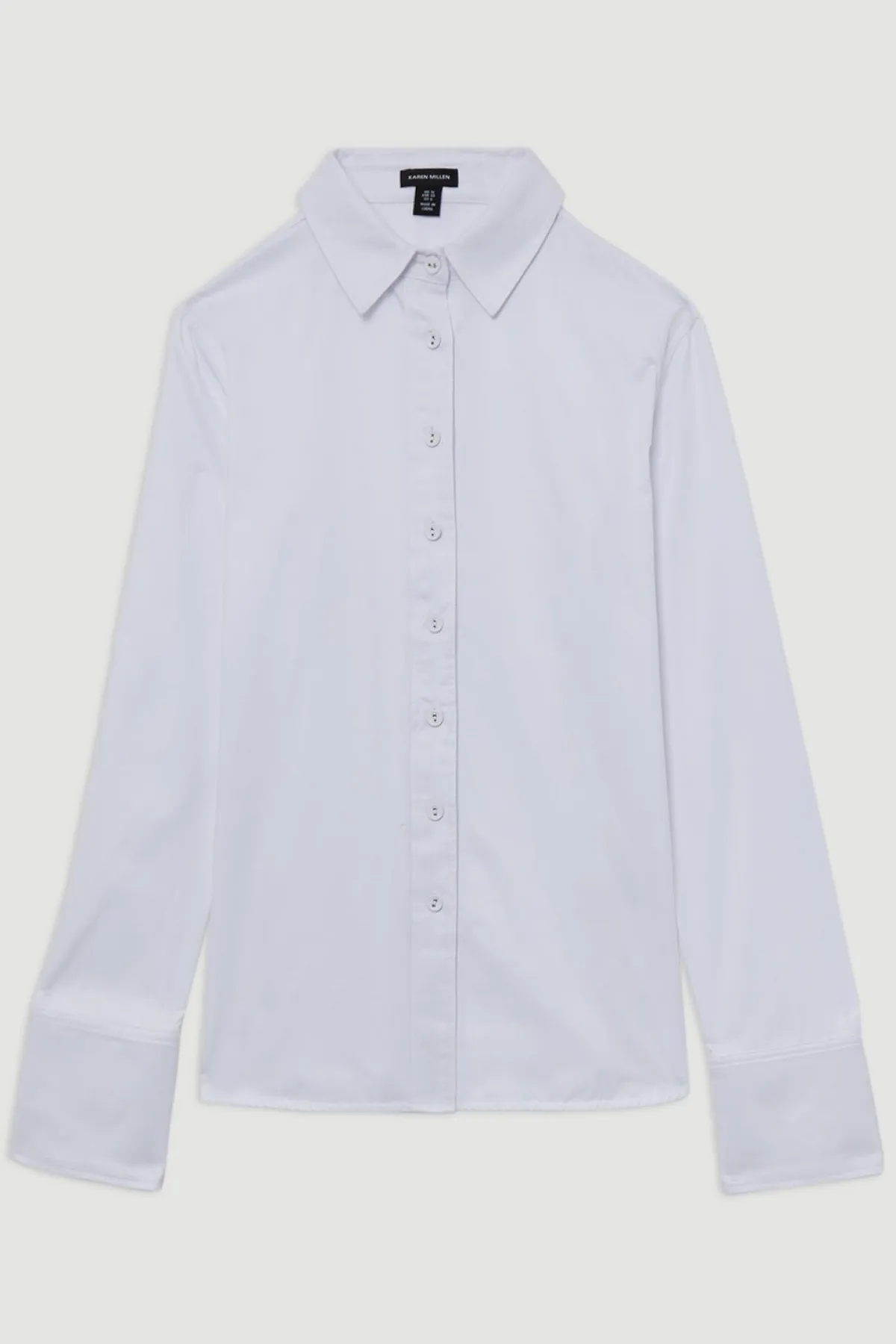 KarenMillen La chemise boutonnée en coton tissé The Founder<Femme Tops