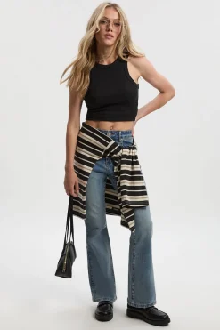 La Petite Jean Évasée Taille Haute
