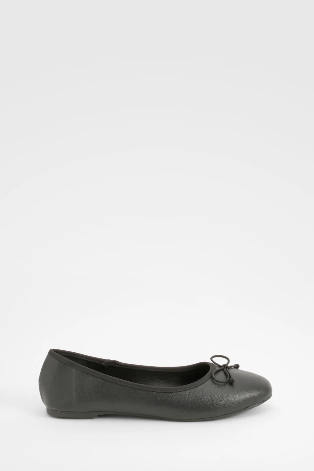 boohoo Large Fit Ballerines à Détail de Nœud< Ballerines|Ballerines