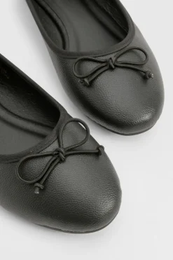 boohoo Large Fit Ballerines à Détail de Nœud< Ballerines|Ballerines