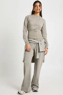 Lavé, à ourlet profond, à boutons-pression, bomber, sweatshirt, survêtement