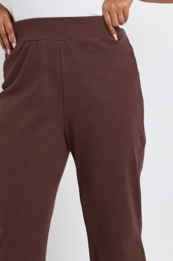 Legging basique côtelé évasé Plus
