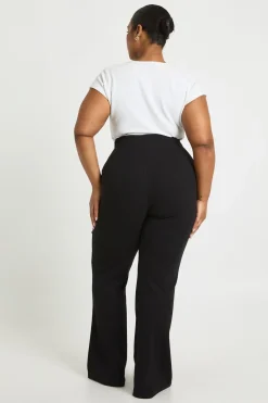 Legging basique côtelé évasé Plus