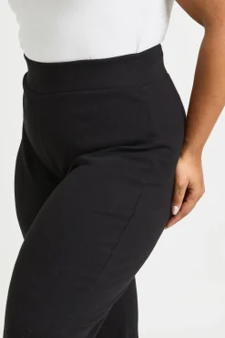 Legging basique côtelé évasé Plus