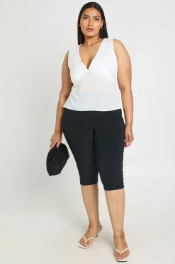 Legging Capri Grande Taille À Double Épaisseur