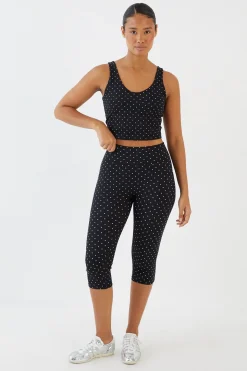 Legging Capri À Pois Sculpté Dsgn Studio