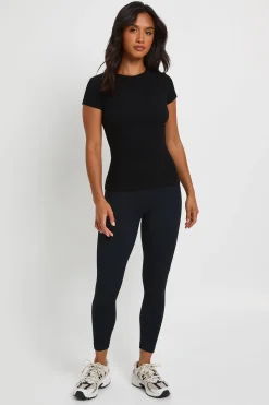 Legging Côtelé Sans Couture Petite Taille À Effet Sculptant