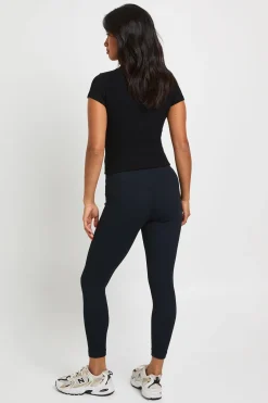 Legging Côtelé Sans Couture Petite Taille À Effet Sculptant