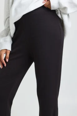 Legging de maternité à côtes évasé