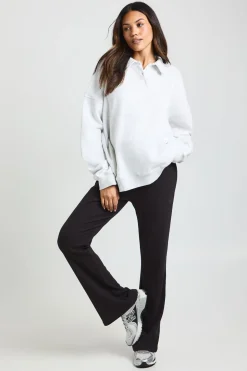 Legging de maternité à côtes évasé