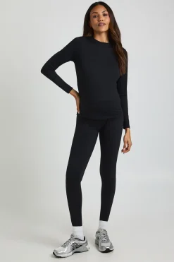 Legging de maternité supersoft, soutien sculptant pour le ventre