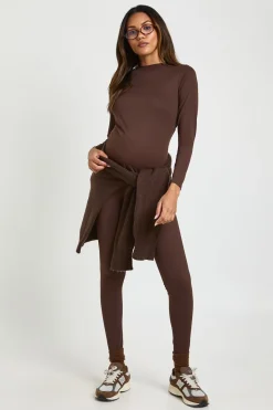 Legging de maternité ultra-doux sculptant pour soutien du ventre