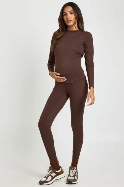 Legging de maternité ultra-doux sculptant pour soutien du ventre