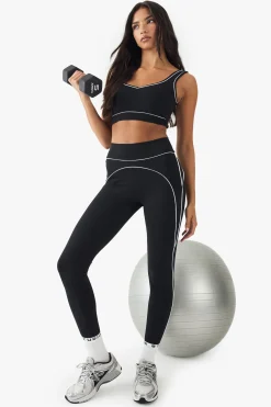 DSGN Studio Legging De Sport Sculptant Ultra Avec Passepoil Contrasté<Femme Vêtements De Sport|Leggings