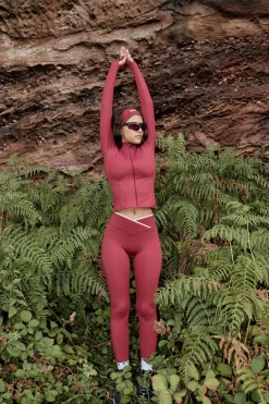 DSGN Studio Legging Sport à Taille Croisée avec Biais Contrastant<Femme Vêtements De Sport|Leggings