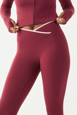 DSGN Studio Legging Sport à Taille Croisée avec Biais Contrastant<Femme Vêtements De Sport|Leggings