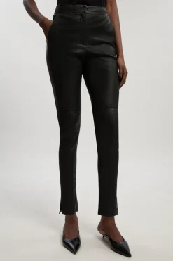 Legging En Cuir Stretch