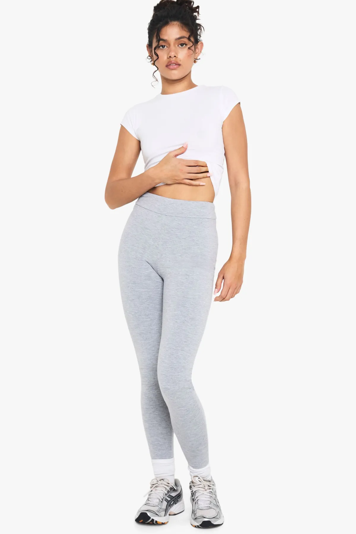 boohoo Legging en modal jersey à double couche<Femme Pantalons|Leggings