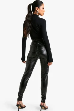 Legging en synthétique froncé pour le fessier