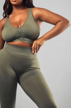 boohoo Legging Plus Premium Sculpt Seamless à effet froncé sur les fesses<Femme Pantalons|Vêtements De Sport