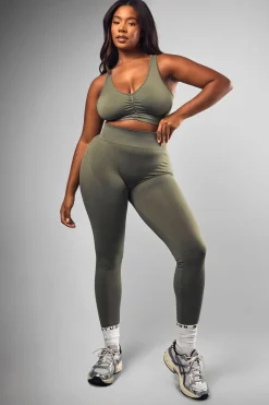 boohoo Legging Plus Premium Sculpt Seamless à effet froncé sur les fesses<Femme Pantalons|Vêtements De Sport
