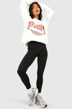 boohoo Leggings avec ceinture épaisse, doublure en polaire et détail de couture à l'avant<Femme Pantalons|Looks De Rentrée