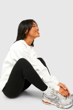 boohoo Leggings avec ceinture épaisse, doublure en polaire et détail de couture à l'avant<Femme Pantalons|Looks De Rentrée