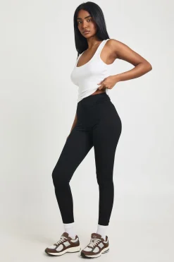 Leggings Basiques Taille Haute en Jersey Core
