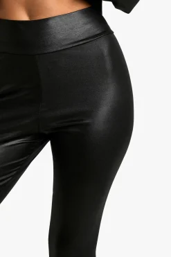 boohoo Leggings cintrés à la taille au look synthétique<Femme Pantalons|Leggings