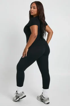 boohoo Legging sculptant à détails de couture ultra doux<Femme Pantalons|Athleisure