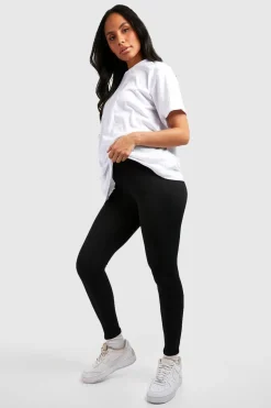 Leggings de maternité côtelés sur le ventre