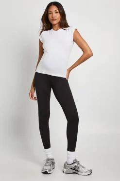 boohoo Leggings de maternité Lot de 2 à taille haute pour le ventre<Femme Pantalons|Leggings
