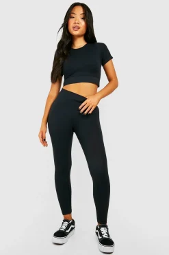 Leggings Petite à côtes sans couture