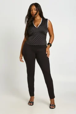 Legging Taille Haute Basique Grande Taille