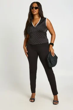 Legging Taille Haute Basique Grande Taille