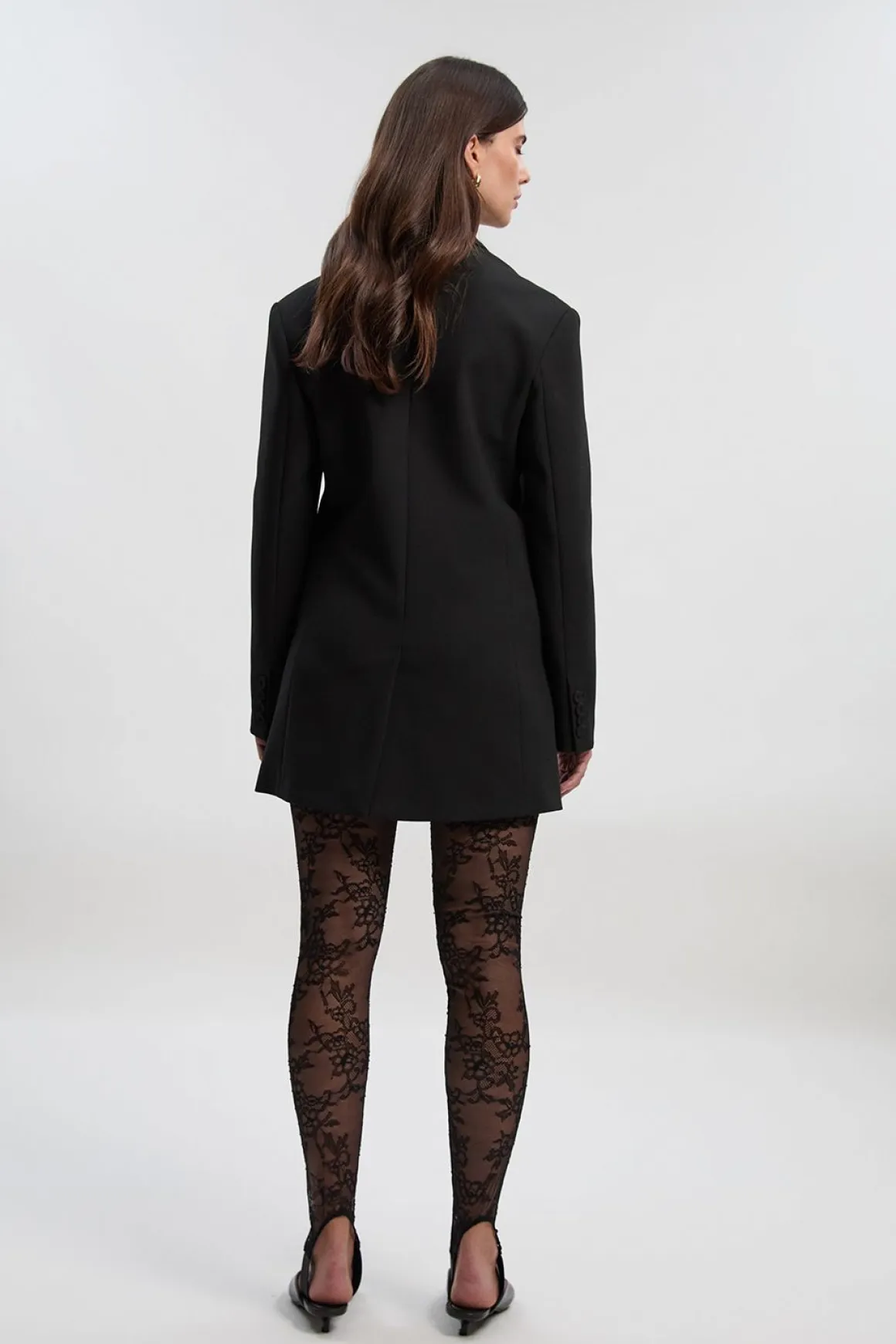 Legging à Étriers en Dentelle
