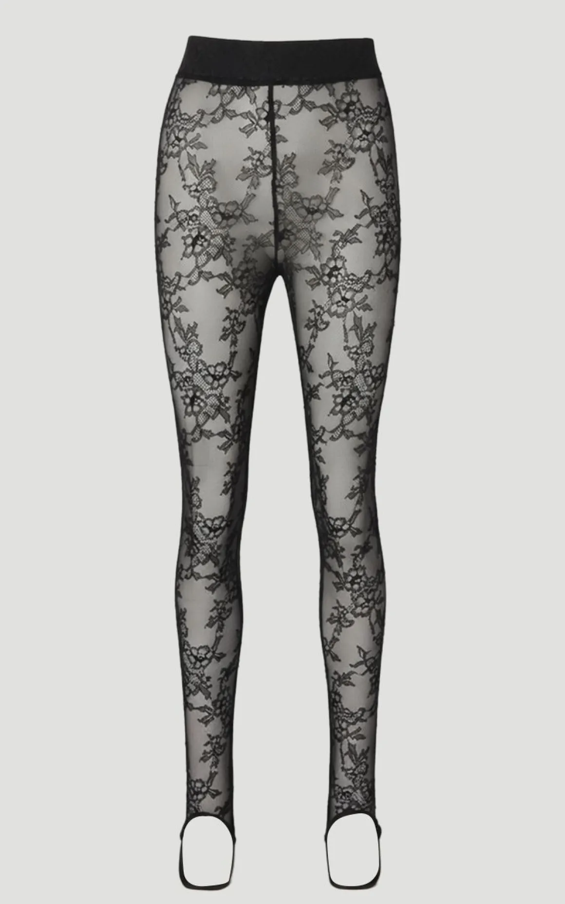 Legging à Étriers en Dentelle