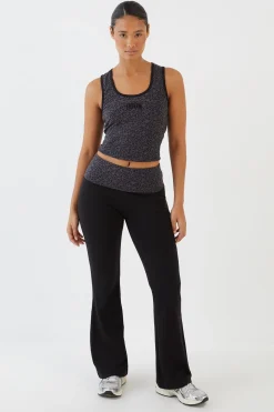 Legging Évasé À Rabat Léopard Dsgn Studio