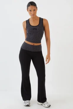 Legging Évasé À Rabat Léopard Dsgn Studio