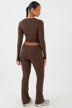 Legging Évasé Taille Basse Avec Cordon De Serrage Ajusté Dsgn Studio Sculpt