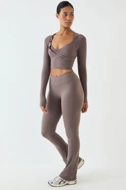 Legging Évasé Taille Mi-haute Soft Luxe Dsgn Studio
