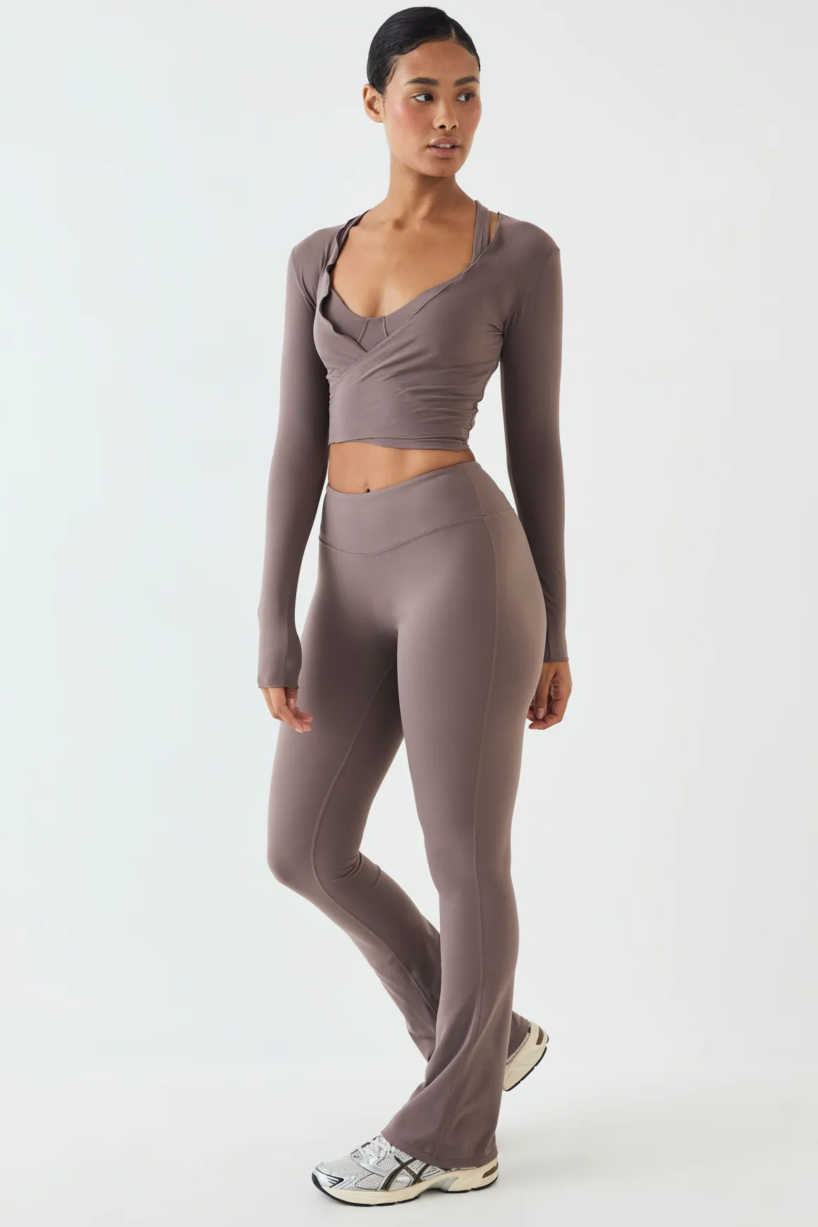 Legging Évasé Taille Mi-haute Soft Luxe Dsgn Studio