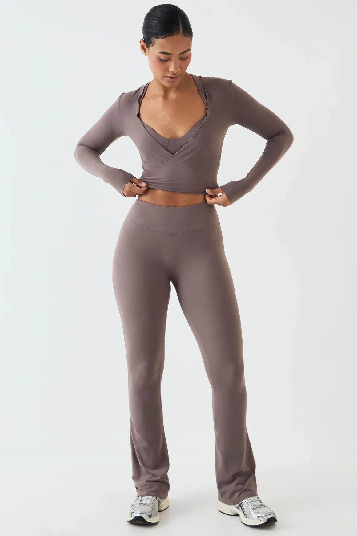 Legging Évasé Taille Mi-haute Soft Luxe Dsgn Studio