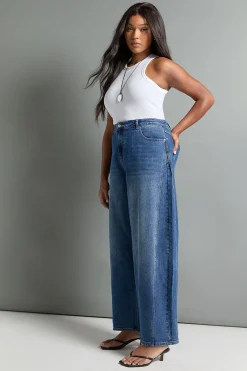 Le Jean Barrel Taille Haute Plus