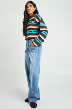 Le Jean Barrel Taille Mi-haute Tall