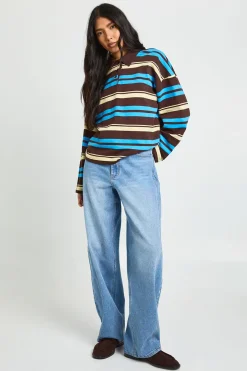 Le Jean Barrel Taille Mi-haute Tall