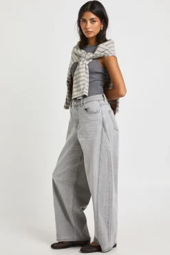 Le Jean Barrel Taille Mi-Haute