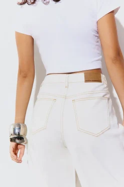 Le Jean Barrel Taille Mi-haute