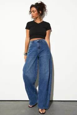 Le jean Barrel taille mi-haute pour personnes de grande taille