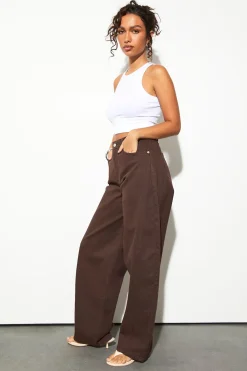 Le Jean Barrel Taille Mi-haute Pour Grandes Tailles